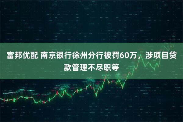 富邦优配 南京银行徐州分行被罚60万，涉项目贷款管理不尽职等